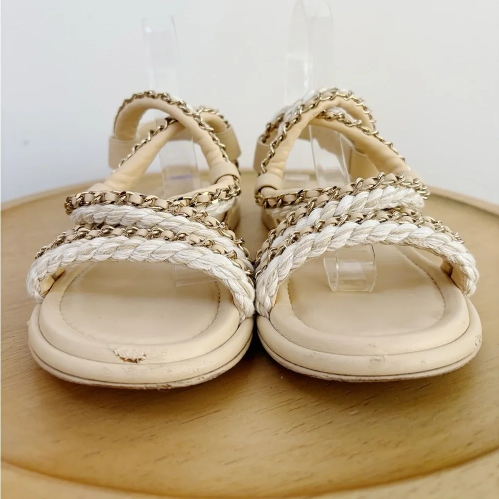 Chanel Interlocking CC Sandals